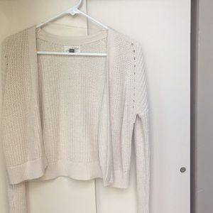 Cream knit cardigan